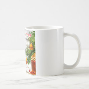 Caneca De Café Poema da nora - design do Natal