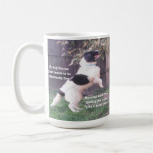 Caneca De Café Poema De Cavalo De Cães-Mugu Por Ladee Basset
