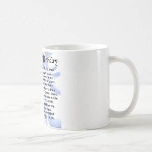 Caneca De Café Poema do pai - aniversário do 70