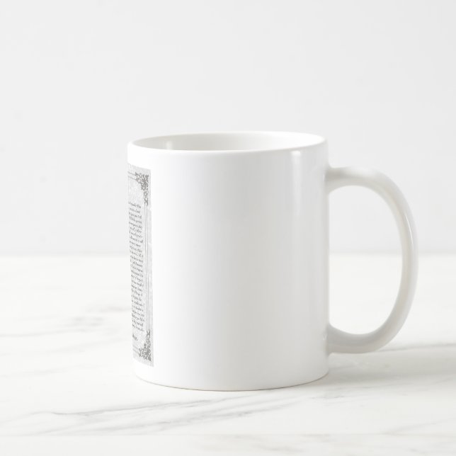 Caneca De Café Poema dos DESIDERATA (Direita)