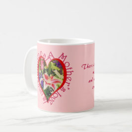 Caneca De Café Poema Incondicional de Amor Floral Rosa-dia de as