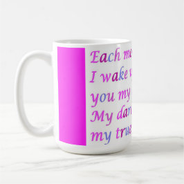 Caneca De Café Poema para um amado, mestiço de rico