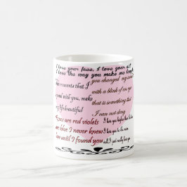 Caneca De Café poemas do amor, poesia do amor