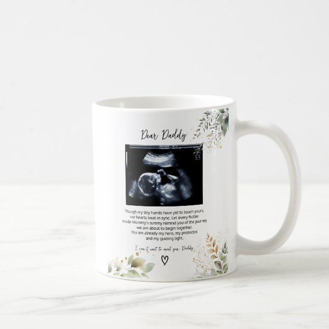Caneca De Café Poemas do Baby Bump para o Pai (Direita)
