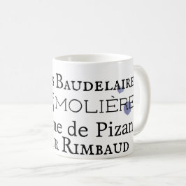 Caneca De Café Poetas Franceses Café Mug