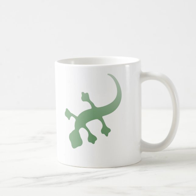 Caneca De Café Poetica Gecko em Verde (Direita)