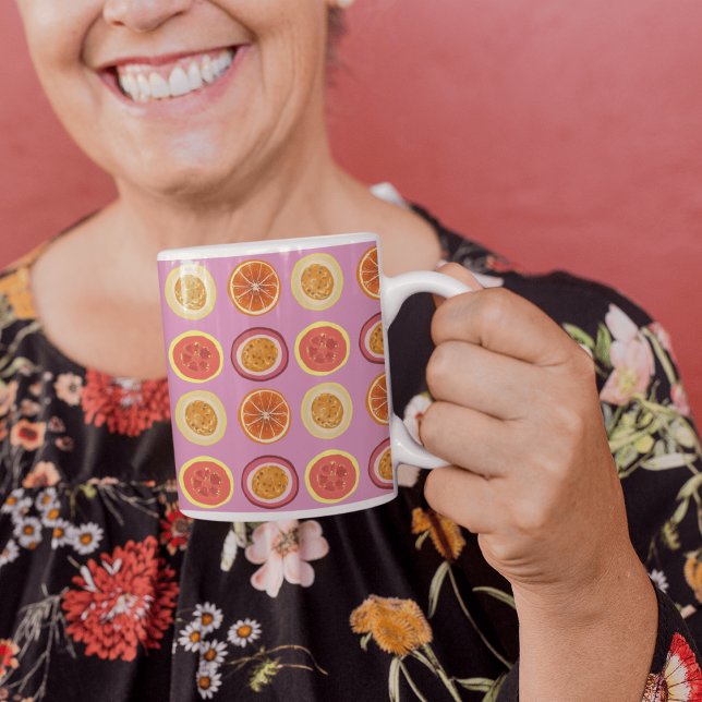 Caneca De Café POG Hawaiian Tropical Fruit Passion Orange Guava (Criador carregado)