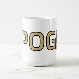 Caneca De Café Pog! Text Mug - Luca Kaneshiro Fanart