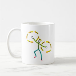 Caneca De Café Poi Spinning Stickman