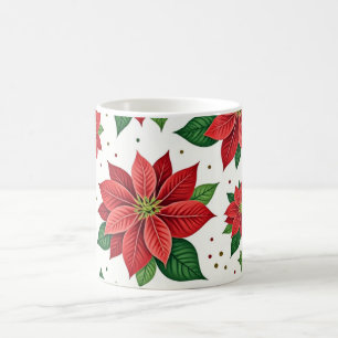 Caneca De Café Poinsétia Escarlate
