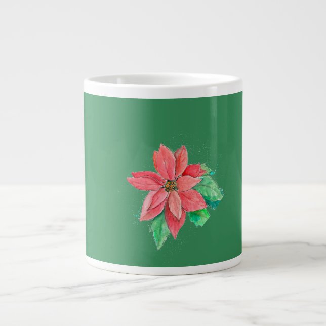 Caneca de café Poinsettia (Frente)
