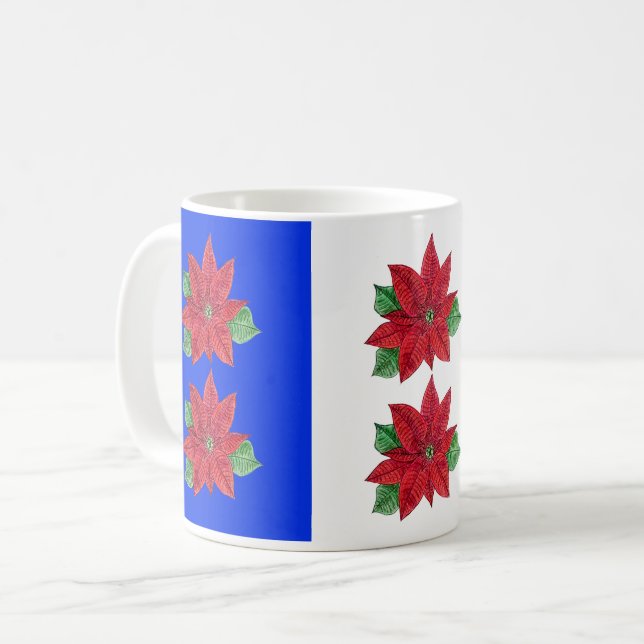 Caneca De Café Poinsettia Mug (Frente Esquerda)