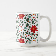 Poinsettia Paradise Café Mug Chee