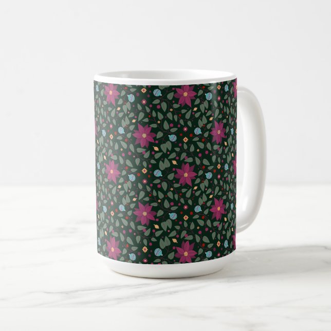 Caneca De Café Poinsettia Paradise Mug (Frente Esquerda)