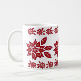 Caneca De Café Poinsettia (vermelha)