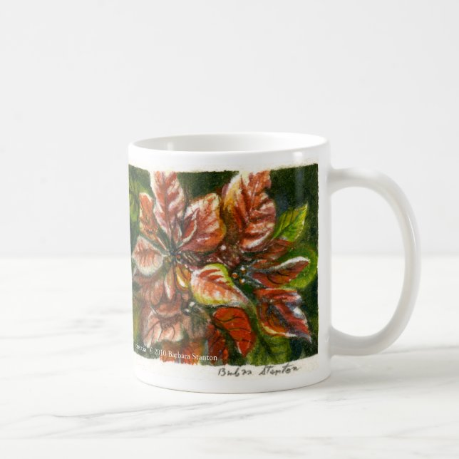 Caneca De Café "Poinsettias" Mug (Direita)