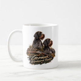 Caneca De Café Pointer Alemão de Pelo Cabeludo