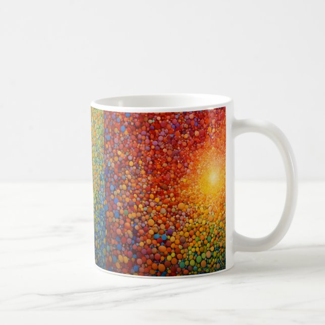 Caneca De Café "Pointilismo da luz" (Direita)