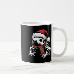 Caneca De Café Poison Dart Sapo Xmas Santa Hat Scarf Christmas Co