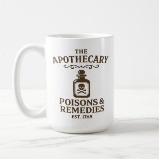 Caneca De Café Poisons & Remedies Coffee Mug – Apothecary-Style