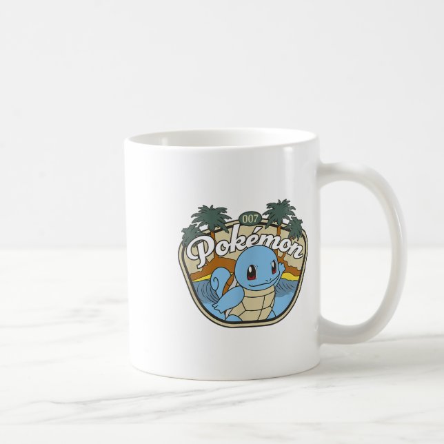 Caneca De Café Pokémon 007 Squirtle Surfing Outdoor Adventure Be (Direita)