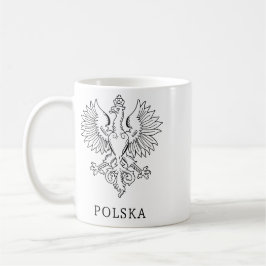 Caneca De Café Poland's White Eagle Contemporary State Emblem 