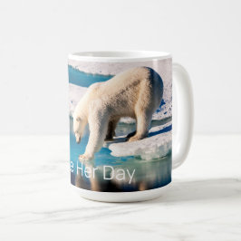 Caneca De Café Polar Bear Global Aquecimento Climático Inspirador