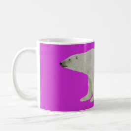 Caneca De Café Polar Bear Mug a Rosa