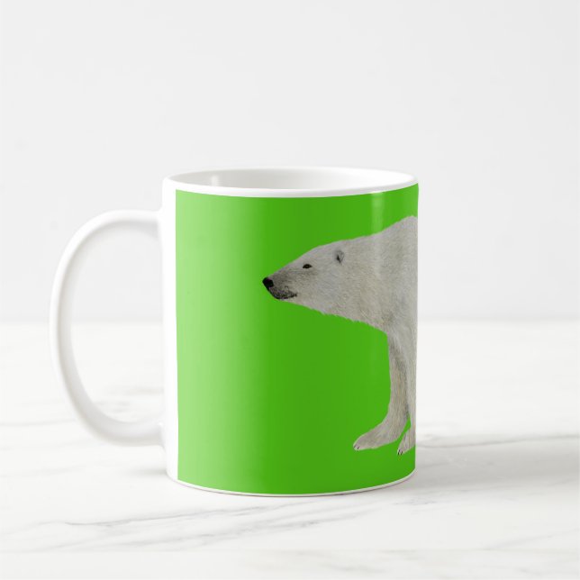 Caneca De Café Polar Bear Mug Verde (Esquerda)