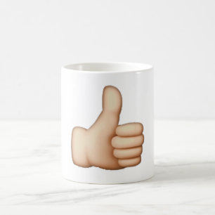 Caneca De Café Polegares acima - Emoji