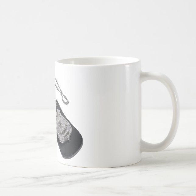 Caneca De Café PoliceBadgeLeatherHolder120911 (Direita)