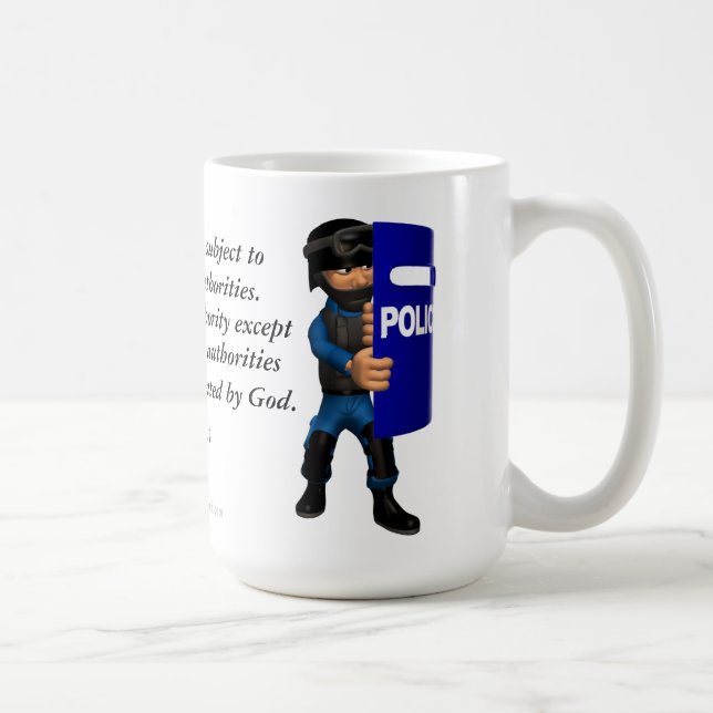 Caneca De Café Polícia Cristã (Direita)