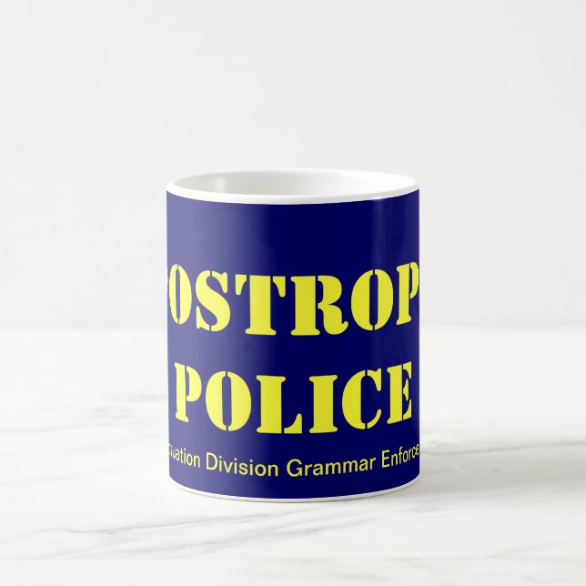 Caneca De Café Polícia da apóstrofe (Centro)