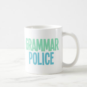 Caneca De Café Polícia da gramática
