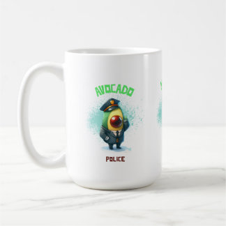 Caneca De Café Polícia de Avocado