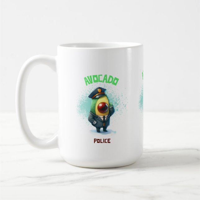 Caneca De Café Polícia de Avocado (Esquerda)