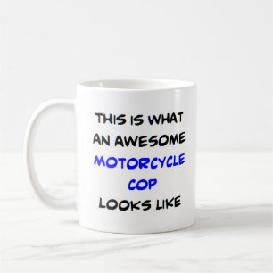 Caneca De Café polícia de motocicleta incrível