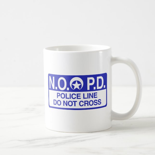 Caneca De Café Polícia de Nova Orleães (Direita)