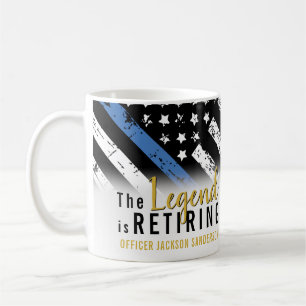Caneca De Café Polícia de Sinalizador da Linha Azul de Reforma d