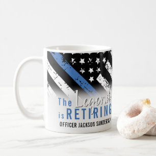 Caneca De Café Polícia de Sinalizador da Linha Azul de Reforma d