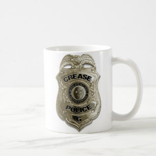 Caneca De Café Polícia do vinco (Goalie do hóquei)