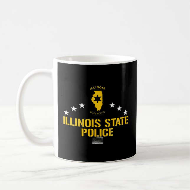 Caneca De Café Polícia Estadual de Illinois (Esquerda)