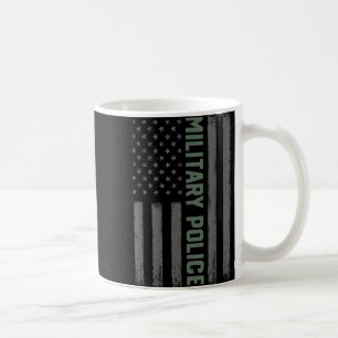 Caneca De Café Polícia Militar Camisa Bandeira Americana _ Orgulh