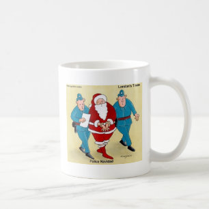Caneca De Café Polícia Navidad Engraçado Presentes e Camisetas de