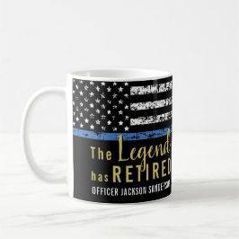Caneca De Café Polícia Rebaixa Bandeira Americana Thin Blue Line