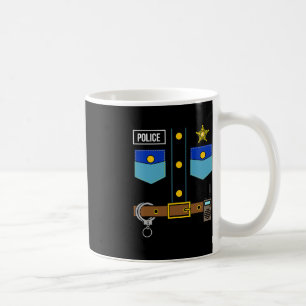 Caneca De Café Polícia Uniforme Costume Legal Fácil Polícia de Ha