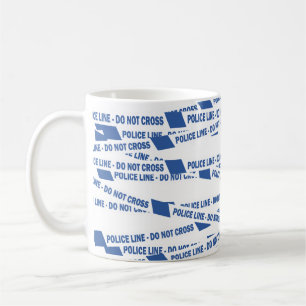 Caneca De Café Policial Britânico Não Atravessa Cena De Crime
