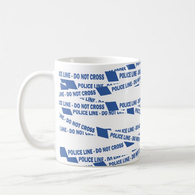 Caneca De Café Policial Britânico Não Cruza A Cena Do Crime (Esquerda)