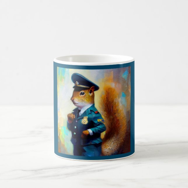 Caneca De Café Policial de Esquilo (Centro)
