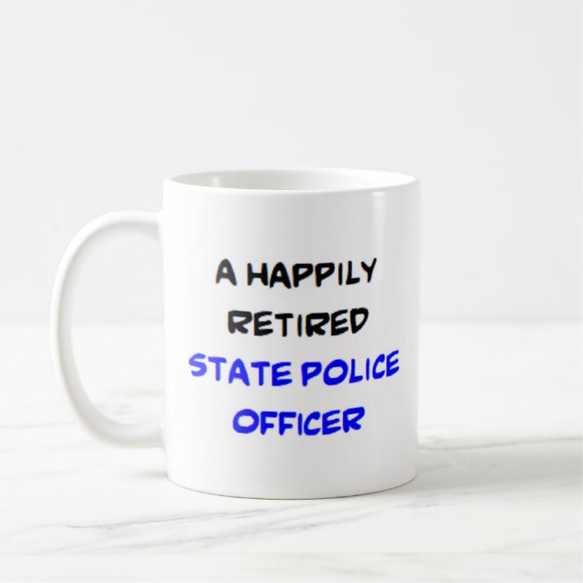 Caneca De Café policial estadual aposentado (Esquerda)